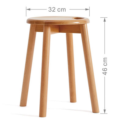 Emballage du courrier N Design moderne petit tabouret rond en bois pour la cuisine salon décoration de la maison meubles tabouret