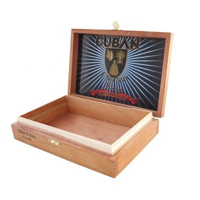 Boîte à cigarettes en bois artisanale certifiée FSC avec imprimante et emballage de logo personnalisé