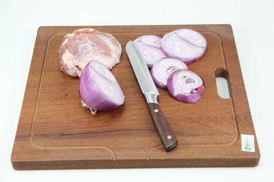 Tableau de coupe en bois massif fonctionnel avec poignée de taille personnalisée