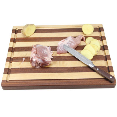 Taille personnalisée Vaisselle de cuisine multi-fonctionnelle planche à découper en bois massif avec manche