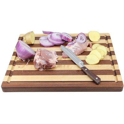 Taille personnalisée Vaisselle de cuisine multi-fonctionnelle planche à découper en bois massif avec manche