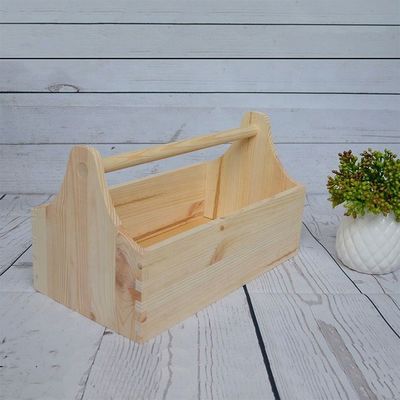 Logo personnalisé acceptable et l'impression au laser gravure boîte à outils en bois pour le stockage de l'artisanat