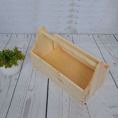 Logo personnalisé acceptable et l'impression au laser gravure boîte à outils en bois pour le stockage de l'artisanat