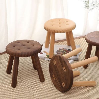 Délices pour les enfants en bois en forme de biscuit en bois de hêtre et de noix
