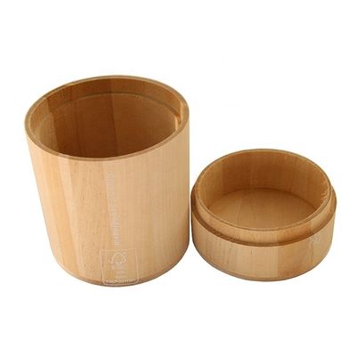 Europe Vitalucks Boîte à cylindres en bois peint en bois de couleur claire