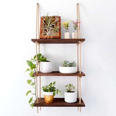 Logo personnalisé étagère mural de cuisine en bois plié pour un accès facile et pratique