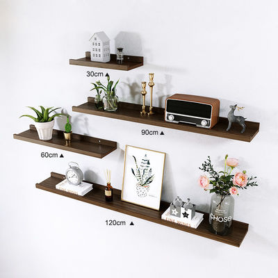 Aucune étagère gonflable en bois de hêtre rustique pour rangement mural et décoration intérieure