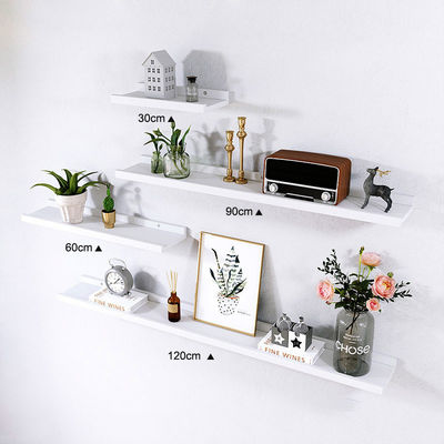 Aucune étagère gonflable en bois de hêtre rustique pour rangement mural et décoration intérieure