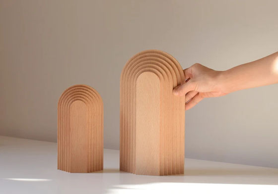 Décoration de maison en bois sur mesure Illustration graphique Décoration artistique Sculpture d'arche