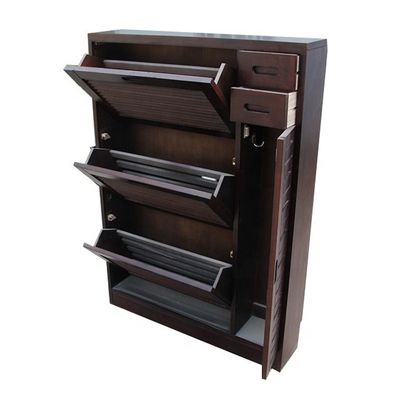 Cabinet de meubles en bois écologique pour les chaussures d'affichage