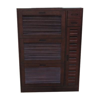 Cabinet de meubles en bois écologique pour les chaussures d'affichage