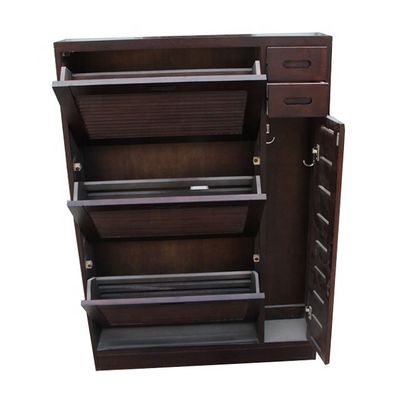 Cabinet de meubles en bois écologique pour les chaussures d'affichage