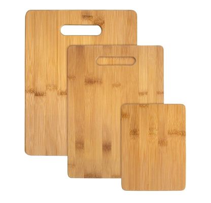 Planche à découper en bambou en trois pièces de taille extra grande pour l'impression sur sérigraphie et sur mesure