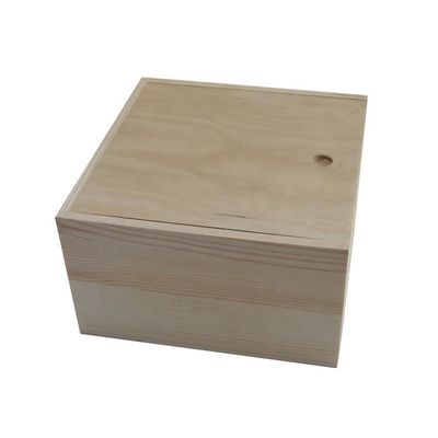 Boîtes de rangement en bois pour la personnalisation du logo
