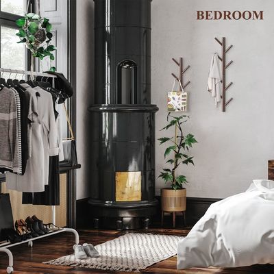 Accrochage de décoration murale à crochet en bois pour chambre à coucher et salle de bain derrière les portes / sur les murs