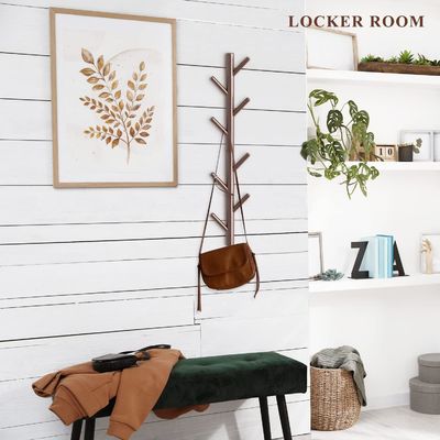 Accrochage de décoration murale à crochet en bois pour chambre à coucher et salle de bain derrière les portes / sur les murs