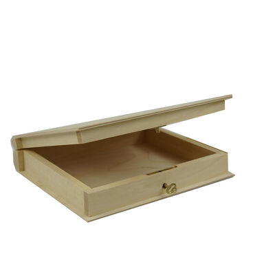 Boîte à livres en bois faite à la main pour organiser et ranger divers objets personnels