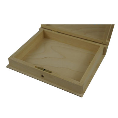 Boîte à livres en bois faite à la main pour organiser et ranger divers objets personnels