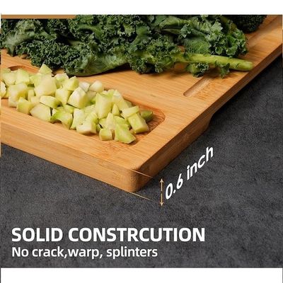 Tableau de coupe de bambou pour cuisine de 3 pièces