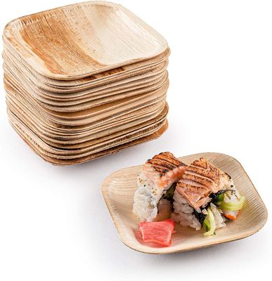 Eco-friendly 20 Pack Biodégradable Plaques de feuilles de palmier 10 pouces carrés Robuste comme le bambou Elegant jetable