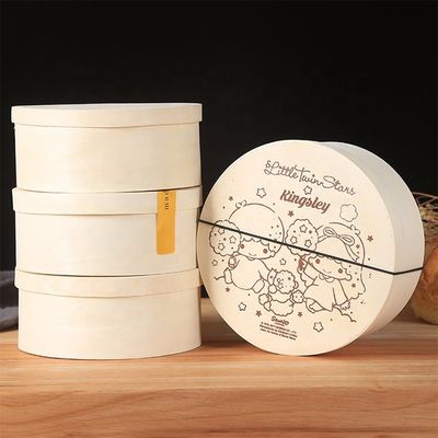 Vitalucks Salade ronde en bois sur mesure Boîte à lunch Bento La solution parfaite pour l'environnement