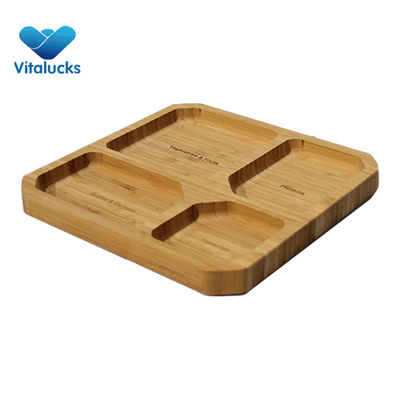 Plateaux de bambou écologiques pour les aliments écologiques et personnalisables