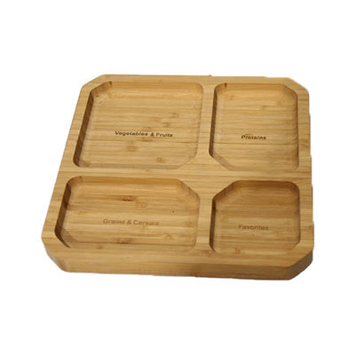 Plateaux de bambou écologiques pour les aliments écologiques et personnalisables