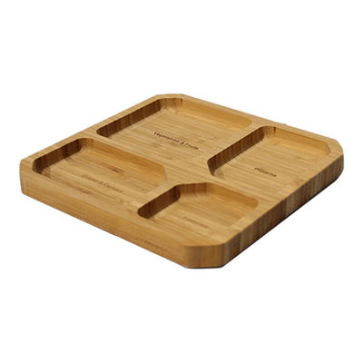 Plateaux de bambou écologiques pour les aliments écologiques et personnalisables