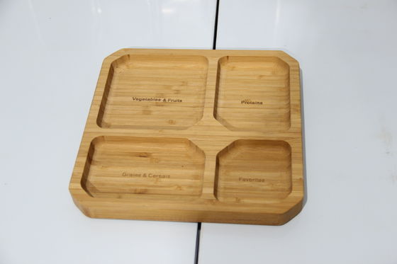 Plateaux de bambou écologiques pour les aliments écologiques et personnalisables