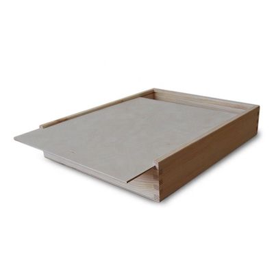 échantillon gratuit en bois de pin coffret-cadeau en bois avec logo personnalisé acceptable