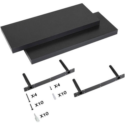 Étagère flottante en bois massif montée sur le mur