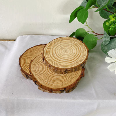 Cadeau de gâteau rond en bois naturel fait à la main pour mariage 8 à 10 pouces