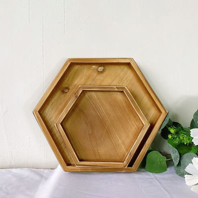 Cadeau de gâteau rond en bois naturel fait à la main pour mariage 8 à 10 pouces