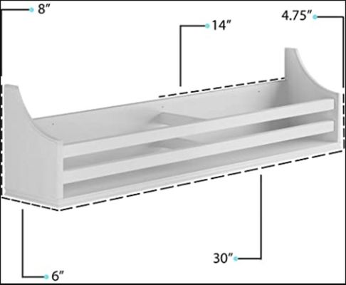 Étagère en bois massif étagères flottantes faites à la main étagère en bois montée sur le mur pour la maison