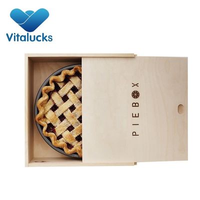 Boîtes de gâteaux en bois légères Commande personnalisée acceptée pour les emballages artisanaux de qualité alimentaire