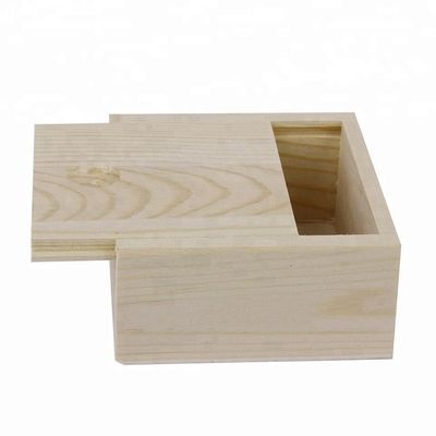 Package cadeau boîte en bois à couvercle coulissant avec conception personnalisée et durabilité