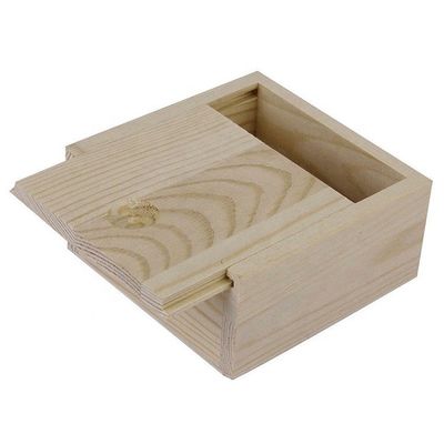 Package cadeau boîte en bois à couvercle coulissant avec conception personnalisée et durabilité