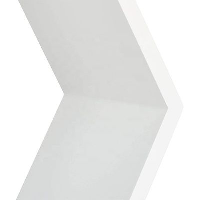 Étagère hexagonale sculptée en bois pour la décoration de la maison de ferme rustique