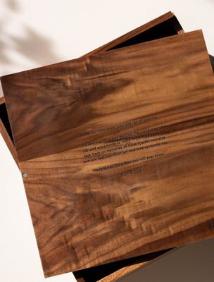 Boîte de mémoire personnalisée minimaliste moderne pour souvenirs et porte-souvenirs de logo personnalisés