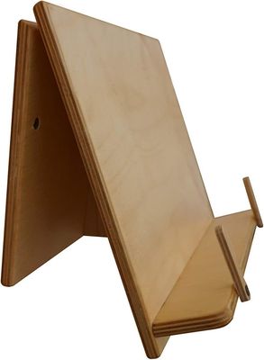 Monture murale en bois Porte-livre réglable Stand de recettes pour écran de cuisine