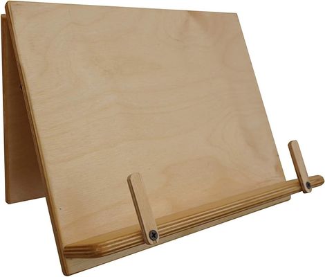 Monture murale en bois Porte-livre réglable Stand de recettes pour écran de cuisine