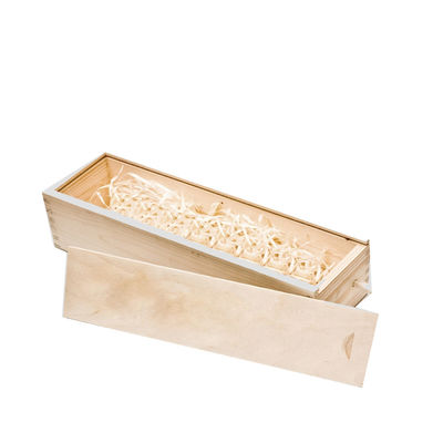 Boîte à vin en bois personnalisé pour l' emballage cadeau en bois massif couleur claire ou comme votre couleur commande personnalisée