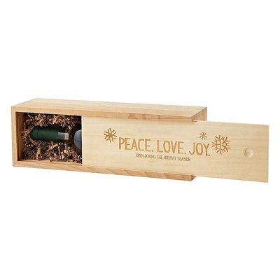 Boîtes d'emballage de vin élégant en relief pour la boîte cadeau de vin en bois Magnum personnalisée