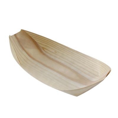 5 jours de livraison Plate de sushi en bois de pin Taille et logo personnalisés Acceptable