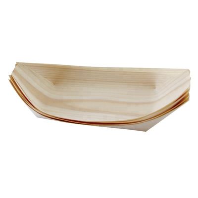 5 jours de livraison Plate de sushi en bois de pin Taille et logo personnalisés Acceptable
