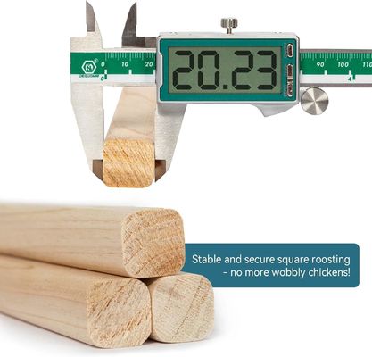 202405 Perche d'oiseau Barre de bois épaisse et résistante à l'usure