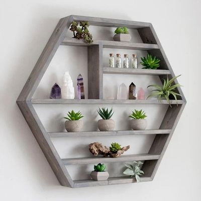 Logos personnalisés Meubles de salon en bois fait à la main Monté sur le mur Étagères flottantes