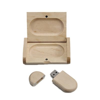 Boîte d'emballage de lecteur USB en bois de 32 Go pour le lecteur USB en bois d'érable Couleur 8.2 * 5.3 * 2 cm Design simple