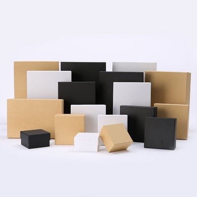Boîte de papier blanc personnalisée pour emballage de produits recyclables faits à la main