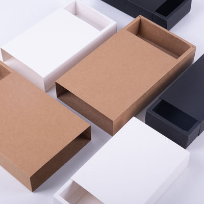 Boîte de papier blanc personnalisée pour emballage de produits recyclables faits à la main